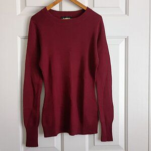 EXPRESS Maroon Crewneck Sweater Size Small